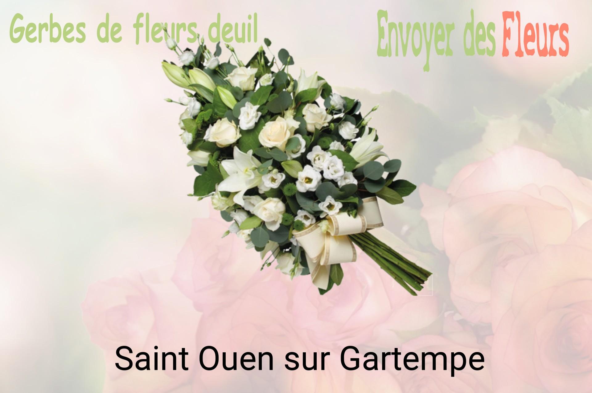 Gerbe de fleurs de deuil livrée à Saint-Ouen-sur-Gartempe